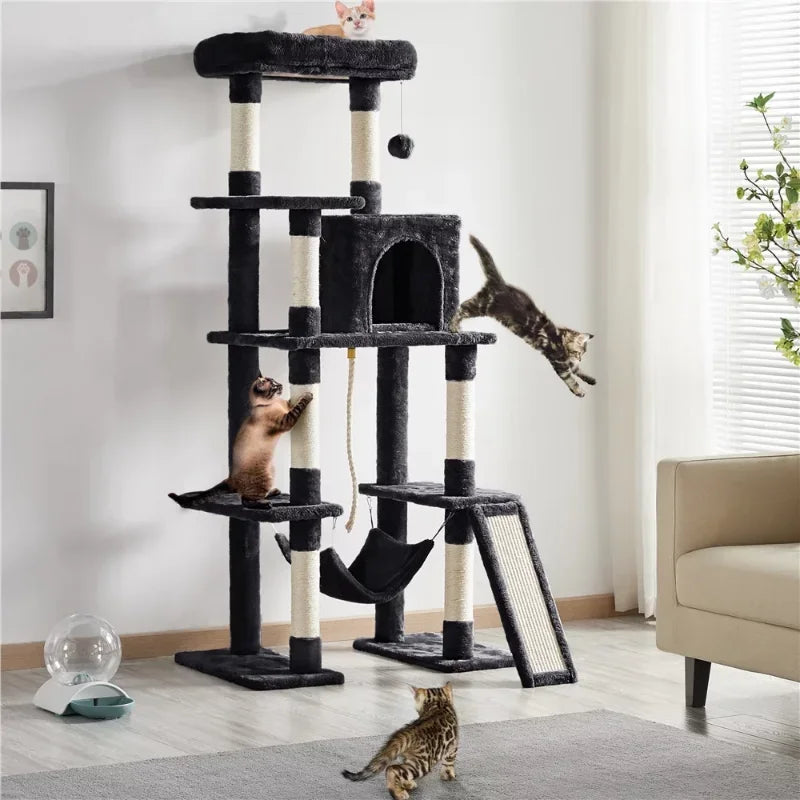 Multilevel 63inch Cat Tree Tower