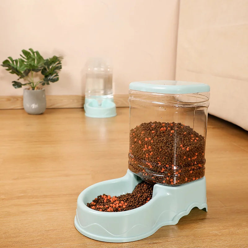 Cat Pet Automatic Feeder Drinking Bowl Large Capacity Dog 3.8L Combination Grain Storage Bucket Supplier