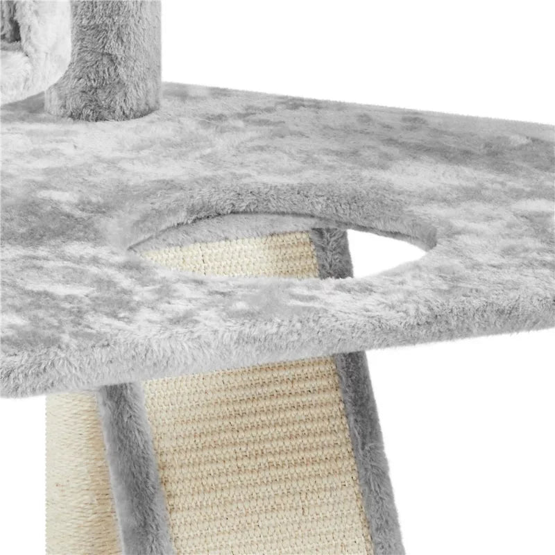 79" Multilevel Cat Tree Tower with Scratching Posts