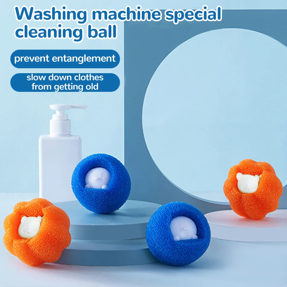 Magic Laundry Ball Kit Reusable Clothes Hair Cleaning Tool Pet Hair Remover Washing Machine Cat Dog Hair Catcher Laundry Ball