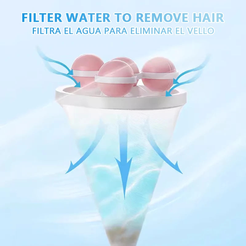 Pet Hair Remover Washing Machine Floating Lint Filter Bag Reusable Laundry Ball Clothes Hair Cleaning Tools Cat Hair Catcher