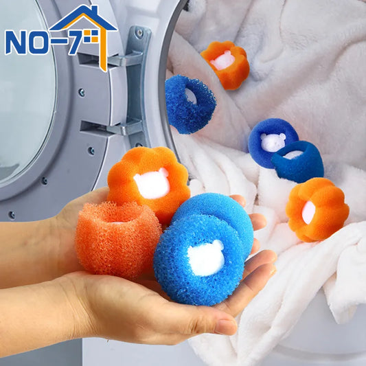 Laundry Balls Pet Hair Collector for Washing Machine Reusable Laundry Lint Catcher Removes Lint From Clothes Pet Cat Accessories